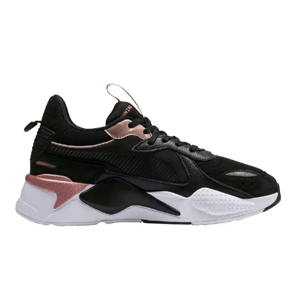 Puma RS-X Trophy Sneakers Black and Rose Gold Colorway